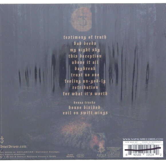 Devil Driver Trust No One Music CD - Picture 2 of 2